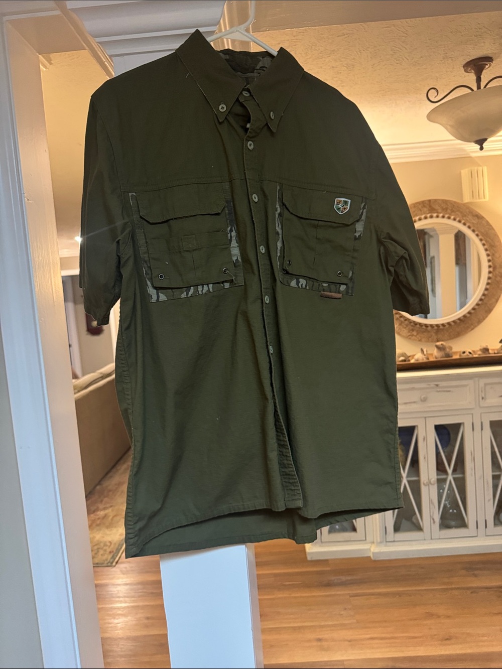 Men's Utility Short-Sleeve Shirt - Olive Green